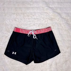 Womens Under Armour Shorts TWO Pairs Black & Mint XS